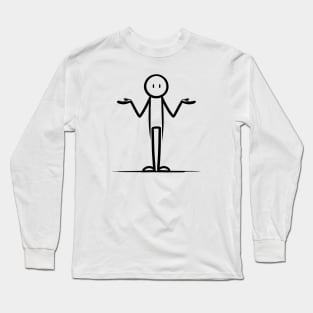 Mister Shrugs Long Sleeve T-Shirt